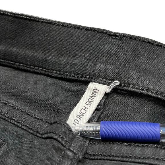 Rag & Bone 10 Inch Skinny Black Stretch Denim Hi Rise Jeans Womens Size 28 30 - Picture 9 of 10
